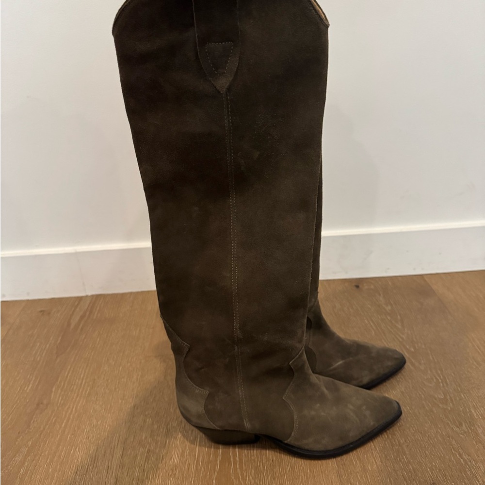 Isabel Marant Denvee knee-high boot in Khaki (size 38) - Picture 4 of 7